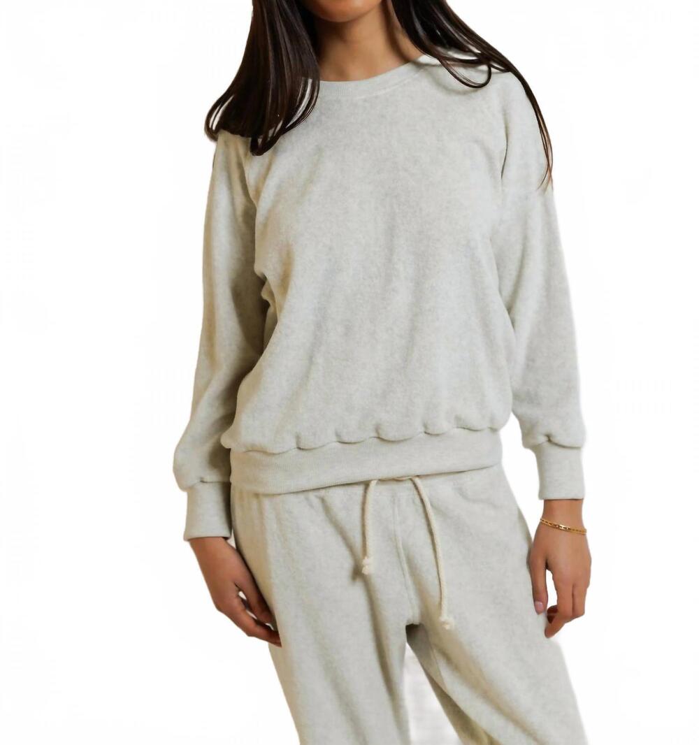NEW PERFECTWHITETEE saylor pullover in oatmeal